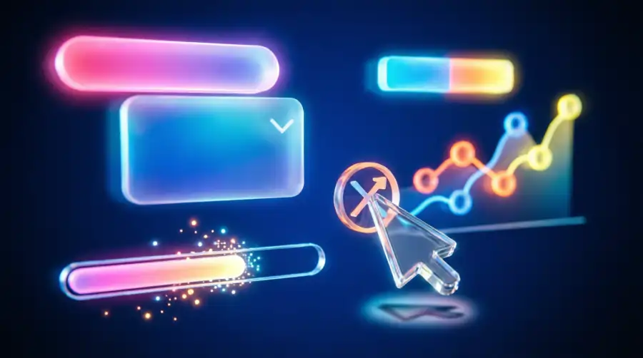 Интерактивные UI элементы — кнопки, курсор, графики